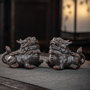 Purple Clay Tea Pet: Pi Xiu and Golden Toad Tea Pet for Instant Wealth