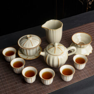 Beige Ru Kiln Gongfu Tea Set