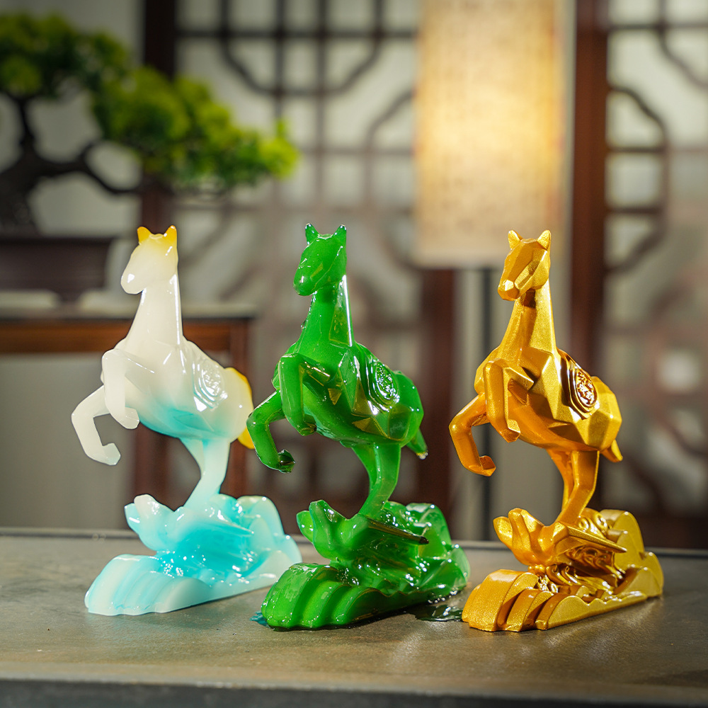 Horse Treading on a Flying Swallow Color-Changing Tea Pet