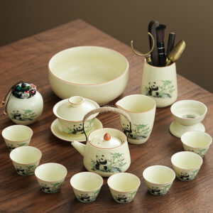 Ru Kiln Panda Teaware